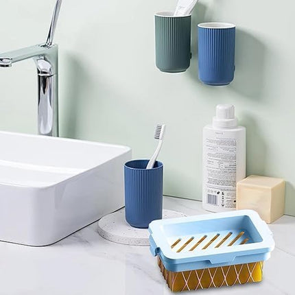 Elastic Mesh Soap Bubble Box, Multifunctional Laundry Soap Saver, Hands-Free Foam Soap Dispenser, Portable