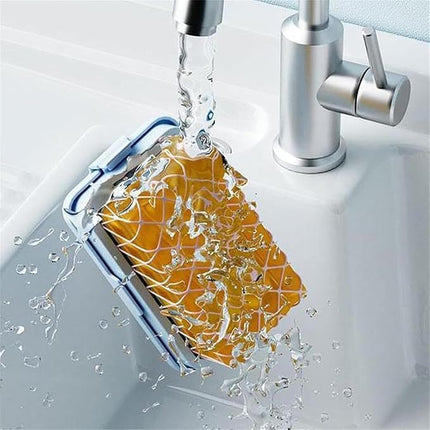 Elastic Mesh Soap Bubble Box, Multifunctional Laundry Soap Saver, Hands-Free Foam Soap Dispenser, Portable