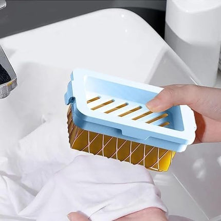 Elastic Mesh Soap Bubble Box, Multifunctional Laundry Soap Saver, Hands-Free Foam Soap Dispenser, Portable