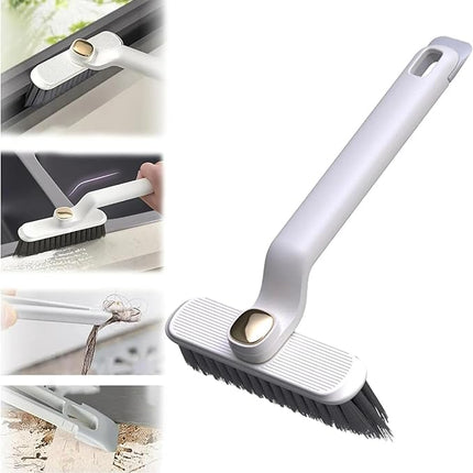 Multi-Function Rotating Crevice Cleaning Brush, 360 Degree Rotating Hard Bristle Crevice Cleaning Brushes, No Dead Corners Hard Bristle Brush for Cleaning Bathroom, Bathtub, Kitchen Tools