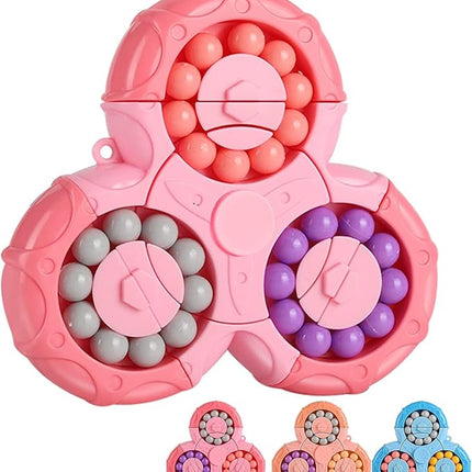 Magic Bean Brain Teaser Finger Spinner Toy Hand Spinner Stress Anxiety Relief